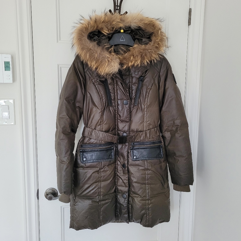 Rudsak puffer down fur coat Atelier noir , small, khakis